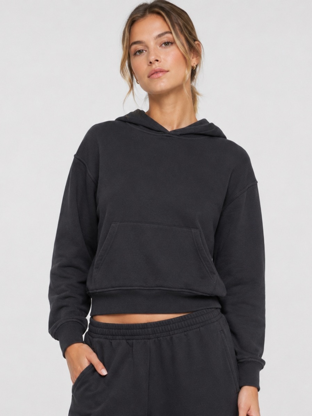 SKIMS French Terry Modal Classic Hoodie | Ash | Size M